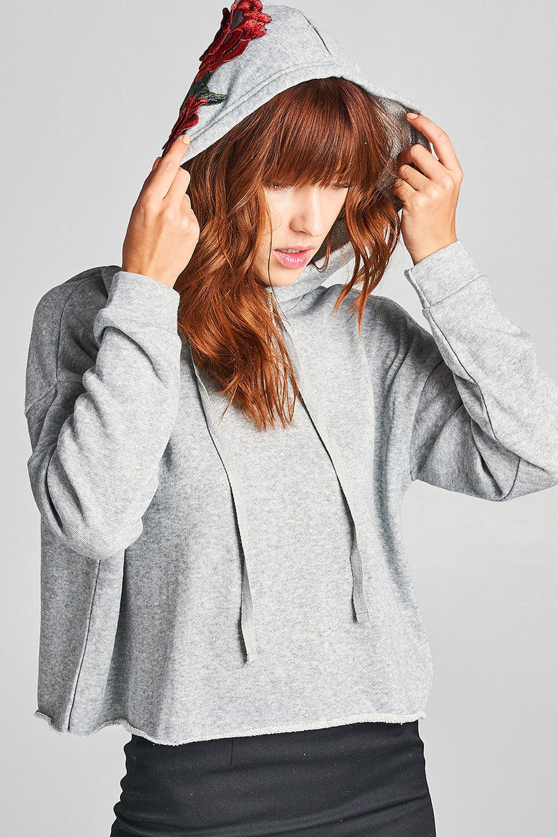 Floral Patch Hoodie