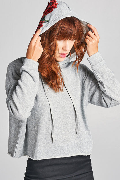 Floral Patch Hoodie