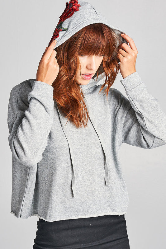 Floral Patch Hoodie