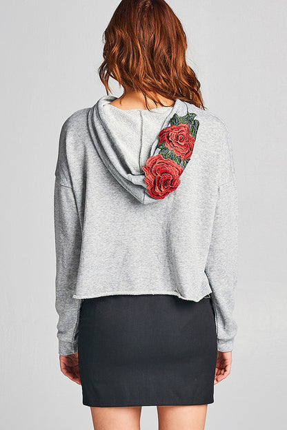 Floral Patch Hoodie
